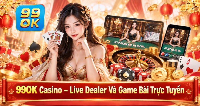 99OK Casino – Live Dealer Và Game Bài Trực Tuyến